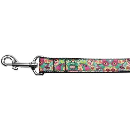 UNCONDITIONAL LOVE 6 ft. Turquoise Paisley Nylon Dog Leash UN742517